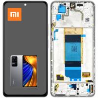 Xiaomi Poco F4 (22021211RG) Touch + Lcd + Frame Silver Service Pack