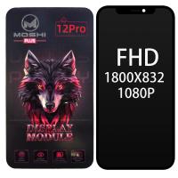 iPhone 12 / 12 Pro Touch + Lcd + Frame Black Moshi FHD 1800X832 1080P