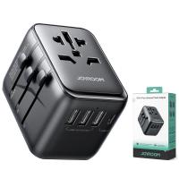 ​Wall Charger Joyroom JR-TCW01 Travel 17W 3A 1 x USB-C - 3 x USB-A Black in Blister