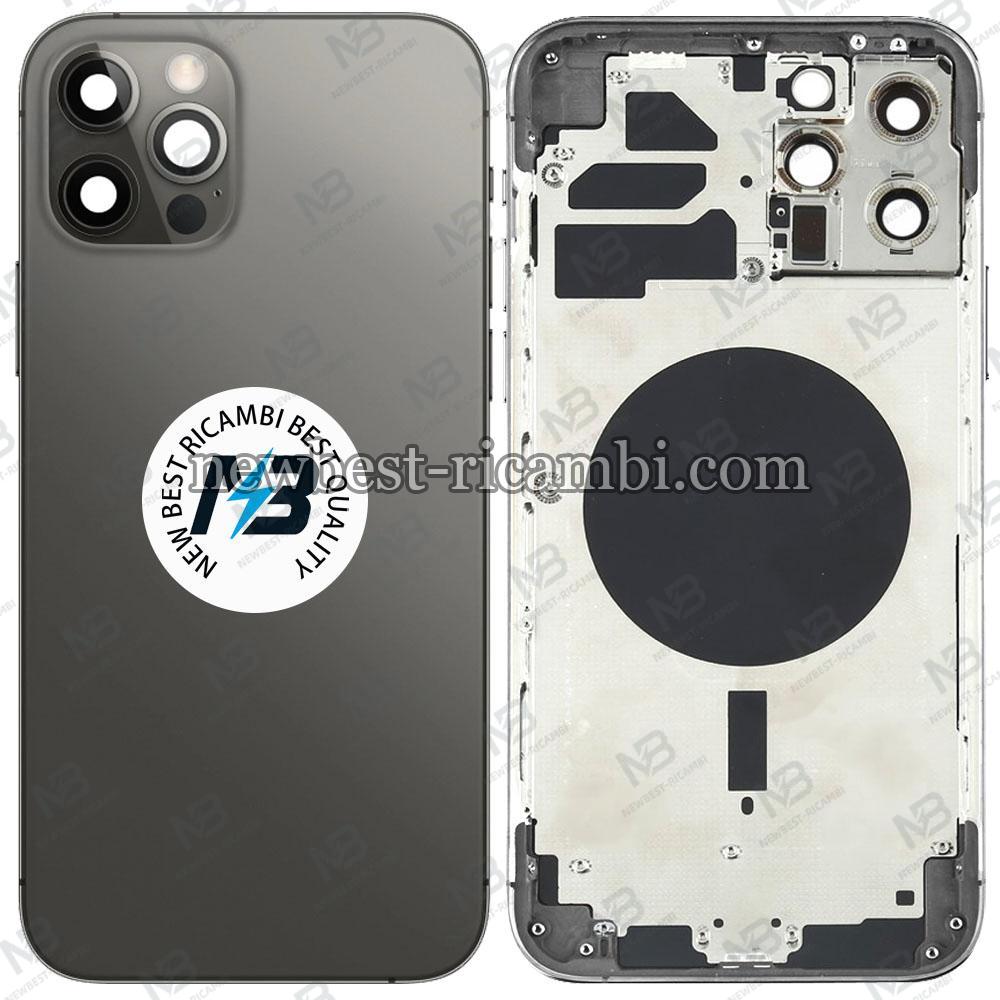 iPhone 12 Pro Max back cover with frame black OEM