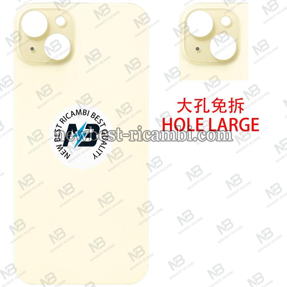 iPhone 15 Back Cover Glass Hole Large Yellow