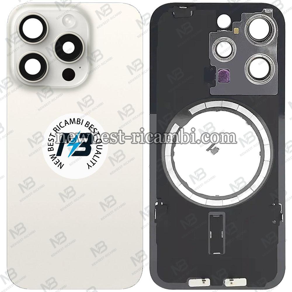 iPhone 15 Pro Back Cover With Frame White