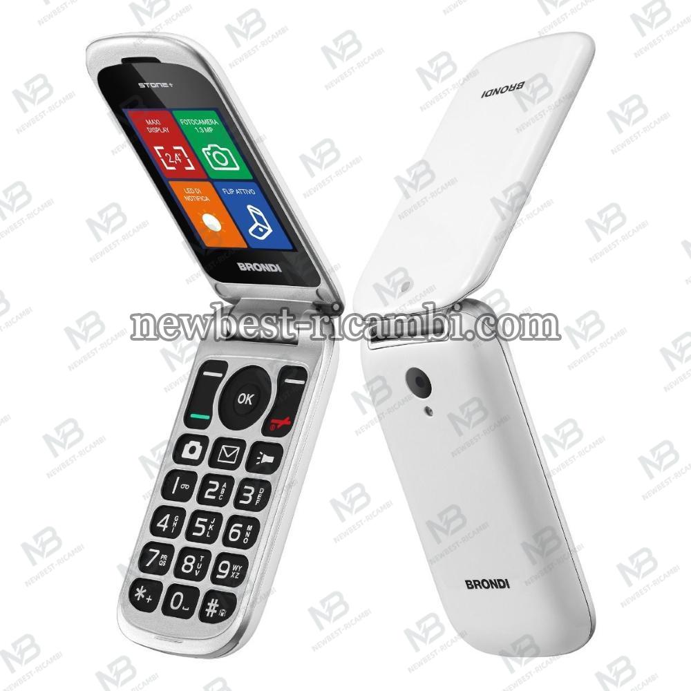 BRONDI CELLULARE STONE+ FLIP DUAL SIM BIANCO