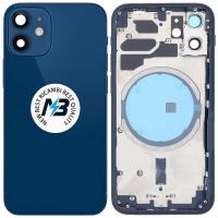 iPhone 12 Mini back cover with frame blue OEM