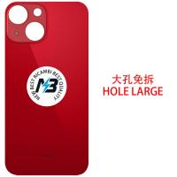 iPhone 13 Back Cover Glass Hole Large Red