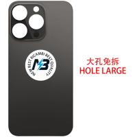 iPhone 14 Pro Max Back Cover Glass Hole Large Black