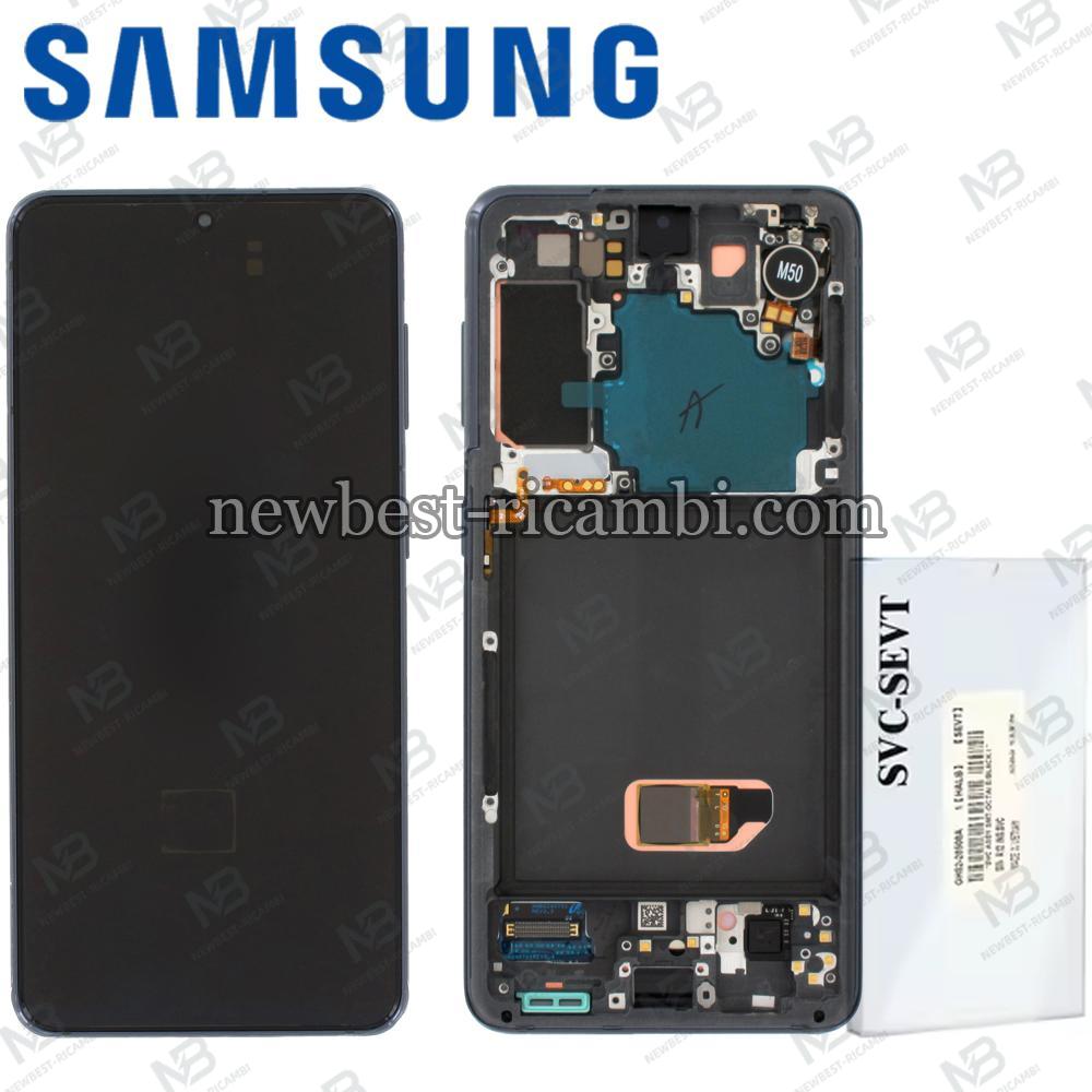 Samsung Galaxy S21 G991 Touch + Lcd + Frame Phantom Grey Service Pack