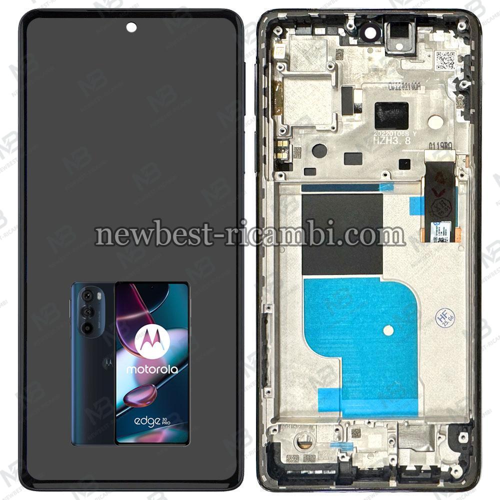 Motorola Edge 30 Pro XT2201 Touch+Lcd+Frame Blue