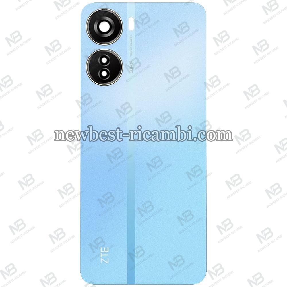ZTE Blade V40 Design Back Cover + Camera Glass Blue Original