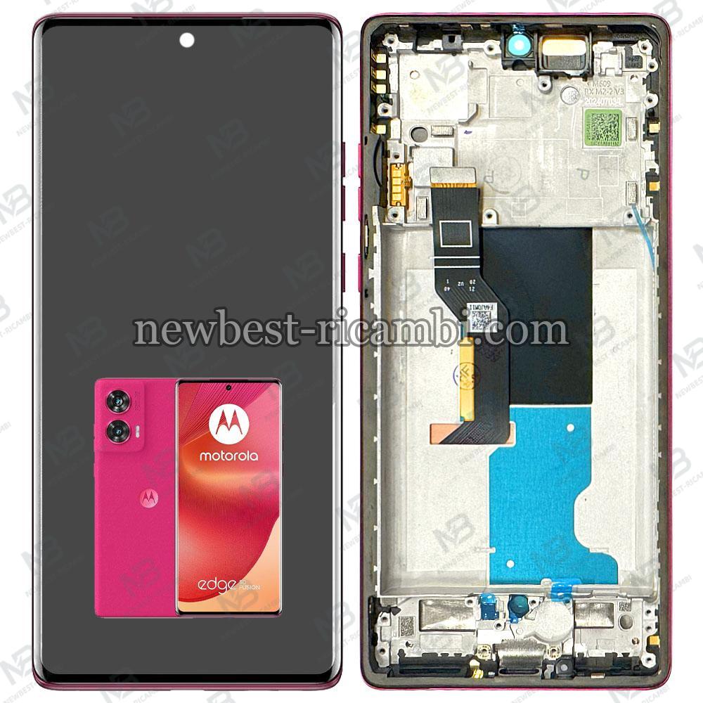 Motorola Edge 50 Fusion Touch + Lcd + Frame Pink