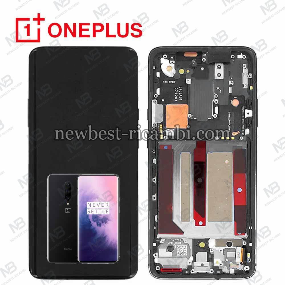 OnePlus 1+7 Pro Touch + Lcd + Frame Black Service Pack