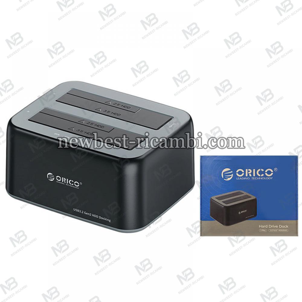 HDD / SSD Docking Station Orico 6829C3 2-Drive for SATA 2.5inch / 3.5inch Black in Blister