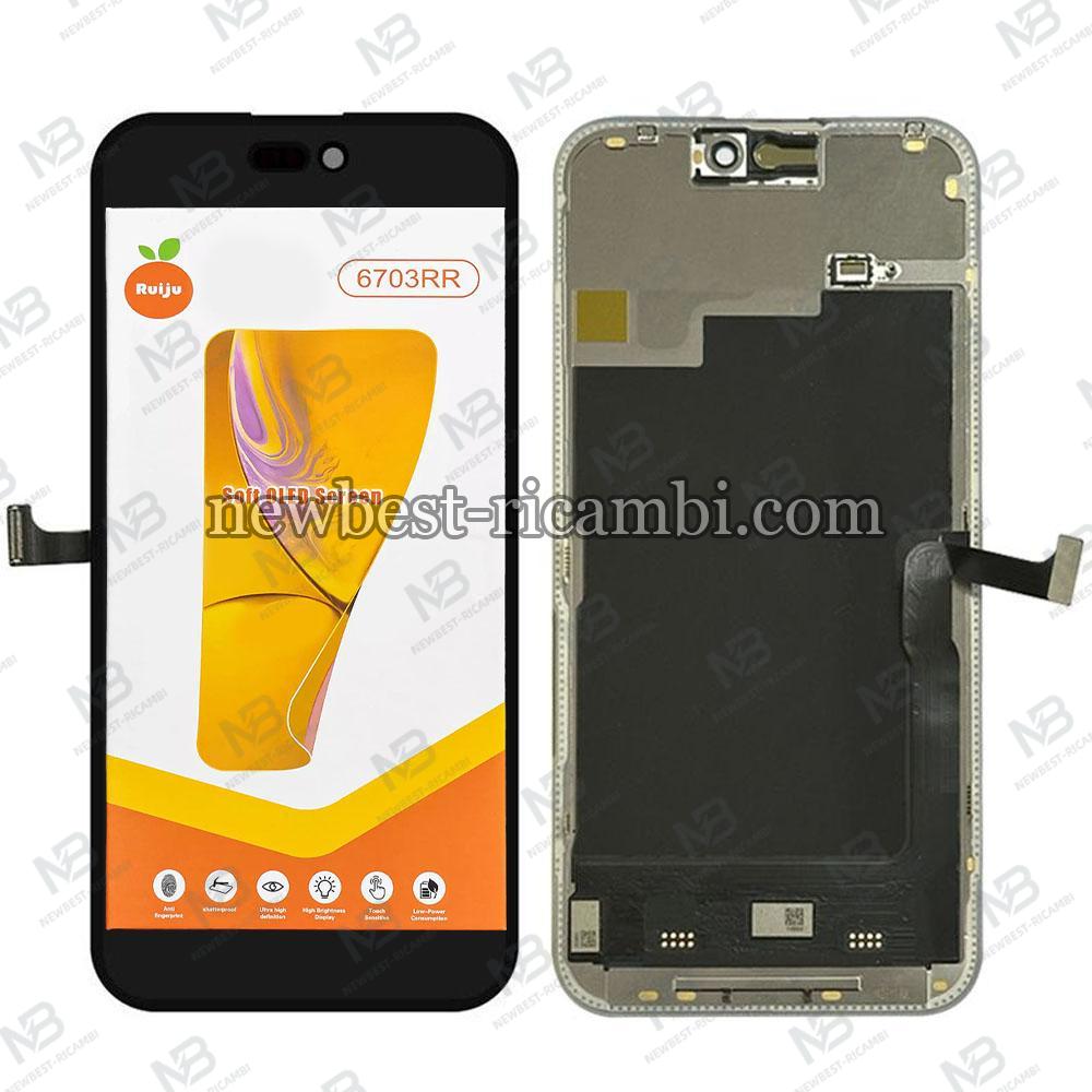 iPhone 15 Pro Max Touch + Lcd + Frame Black RJ Oled Soft OEM