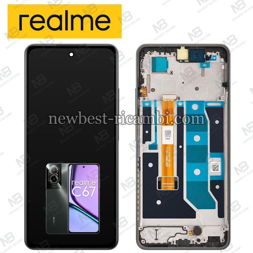 Realme C67 4G (RMX3890) Touch + Lcd + Frame Black Service Pack