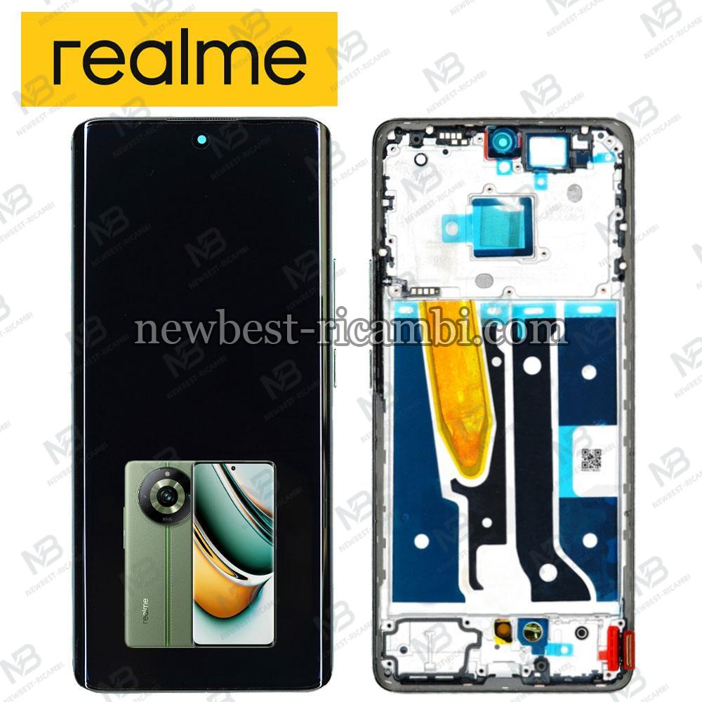 Realme 11 Pro+ 5G (RMX3740) Touch + Lcd + Frame Green Service Pack
