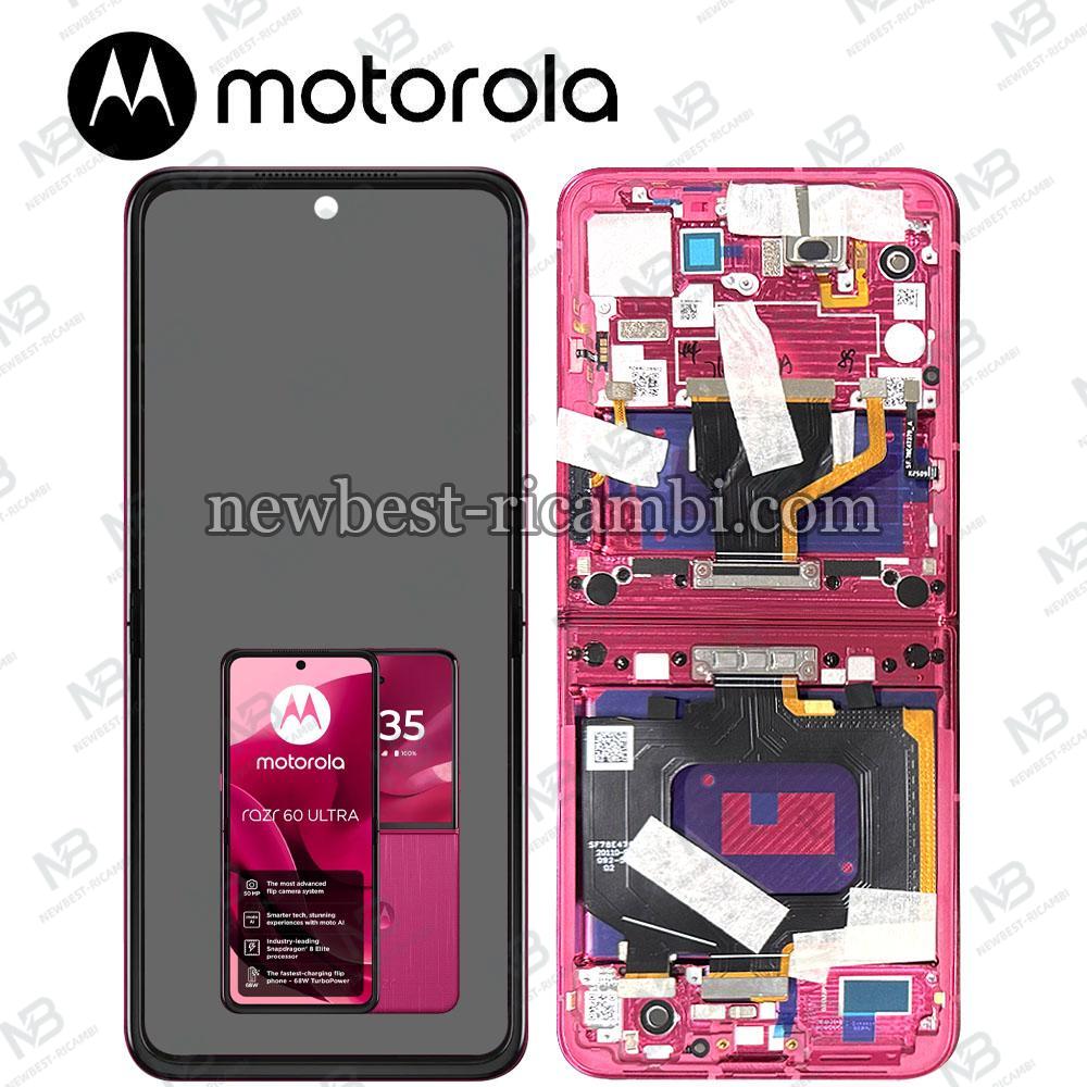 Motorola Moto Razr 60 Ultra (XT2551) Touch + Lcd + Frame Cabaret / Pink Service Pack