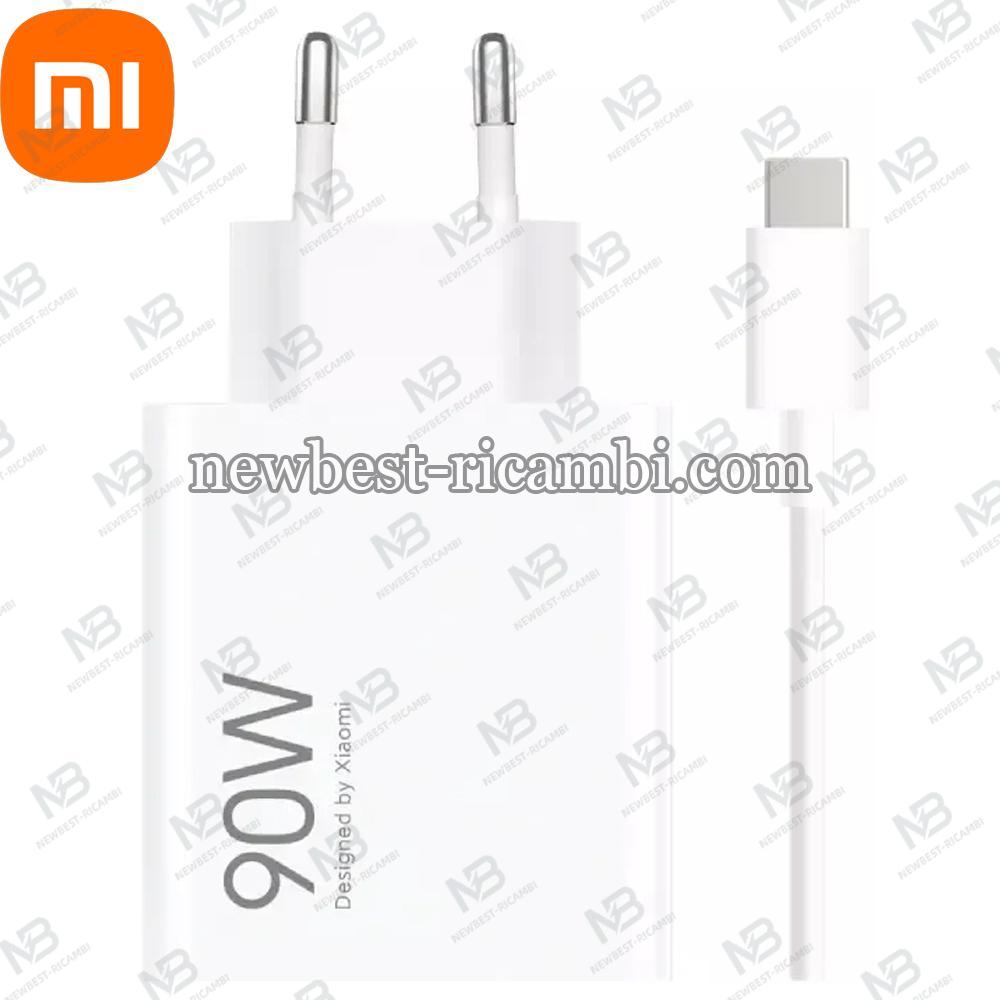Wall Charger Xiaomi HyperCharge Combo 90W 6.1A 1 x USB-A with USB-C Cable White In Blister
