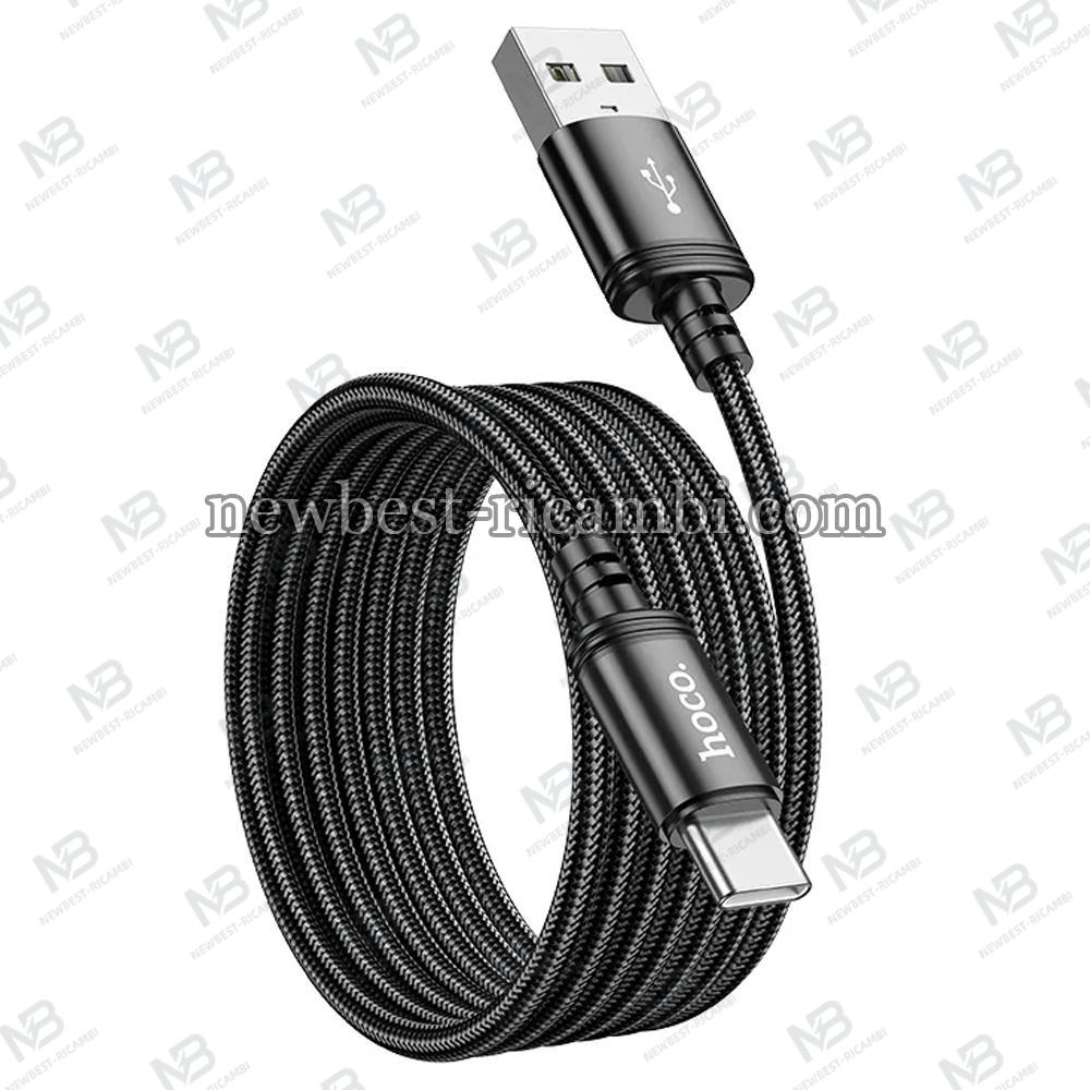 USB-A to USB-C Cable Hoco X89 60W 3A 2m Black In Blister