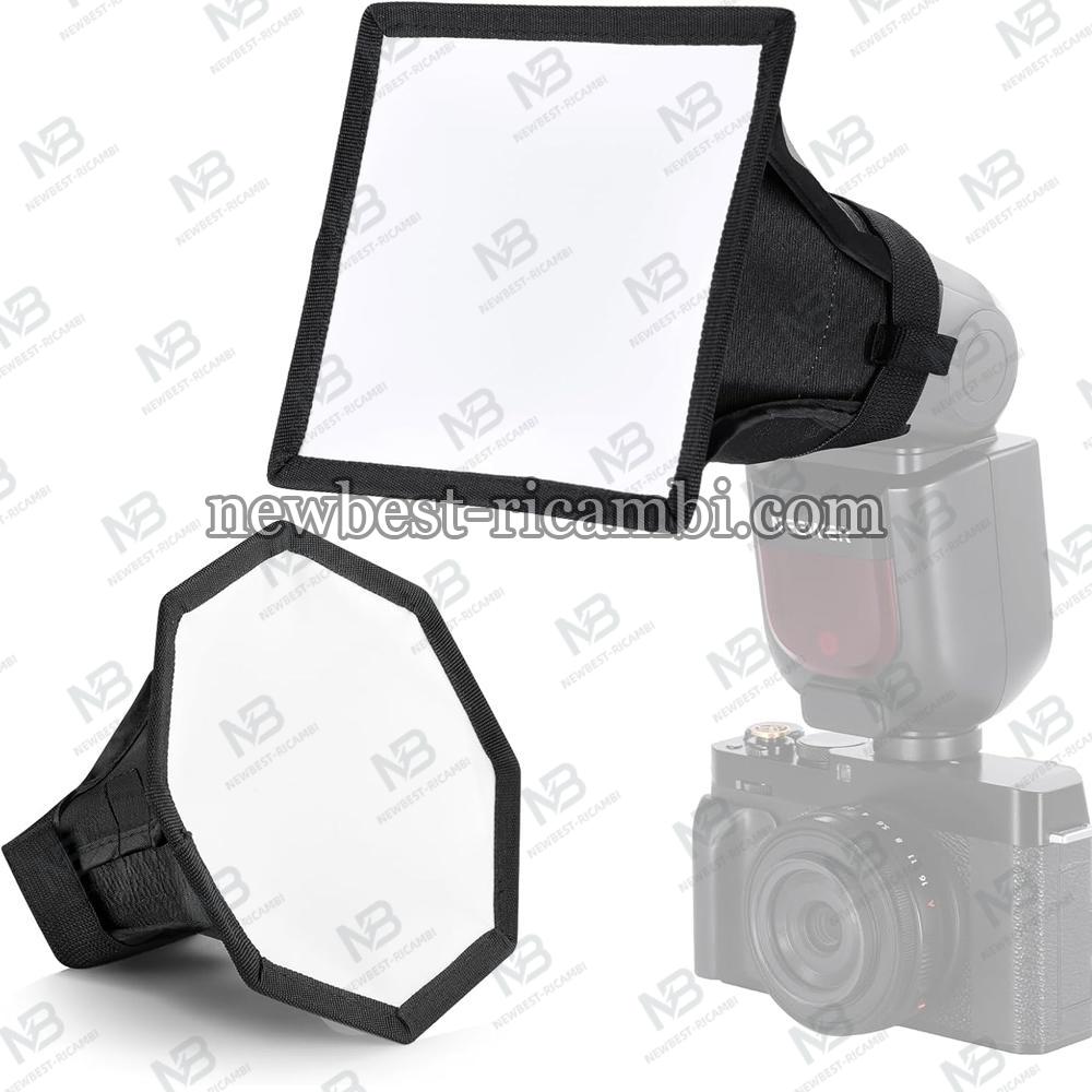 NEEWER Upgraded Flash Diffuser Speedlight Collapsible Softbox 2 Pack
