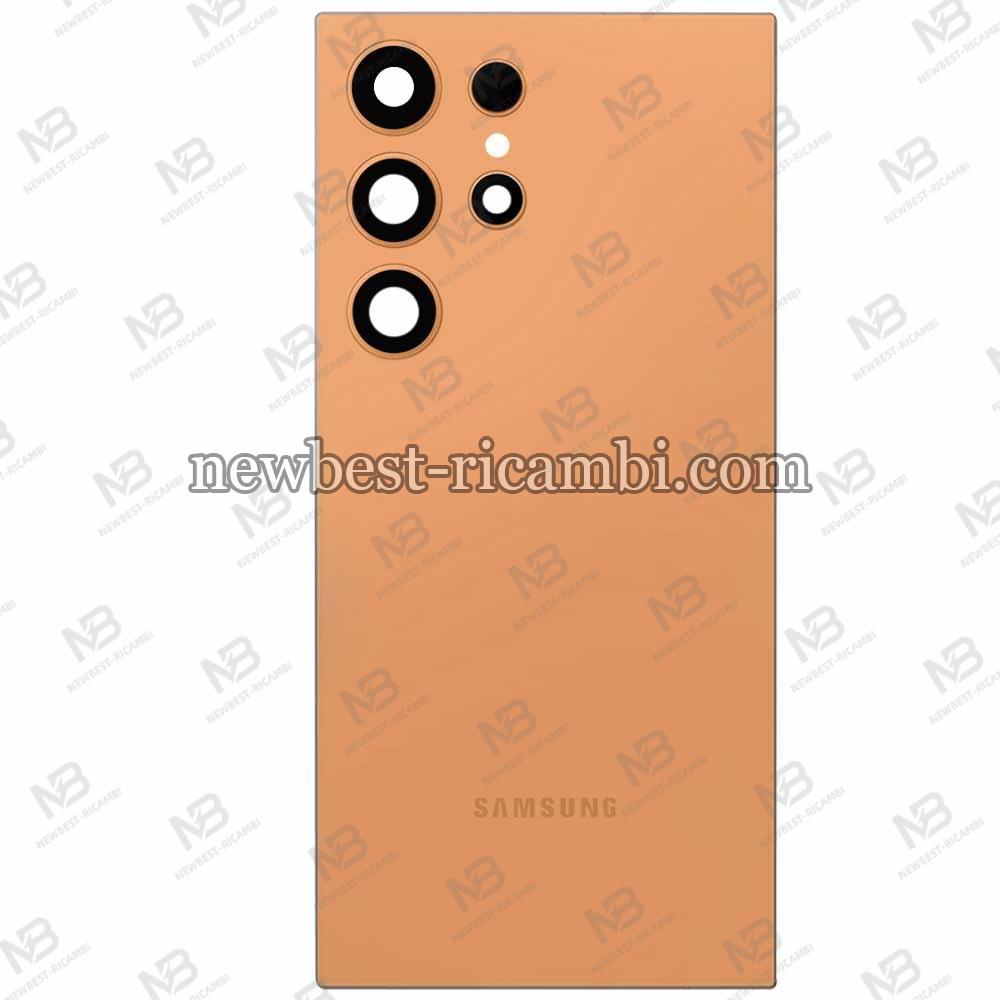 Samsung Galaxy S24 Ultra S928 Back Cover + Camera Glass Orange Original