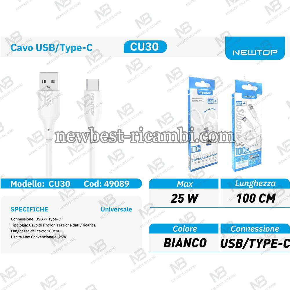 NEWTOP CU30 CAVO 100CM USB/TYPE-C