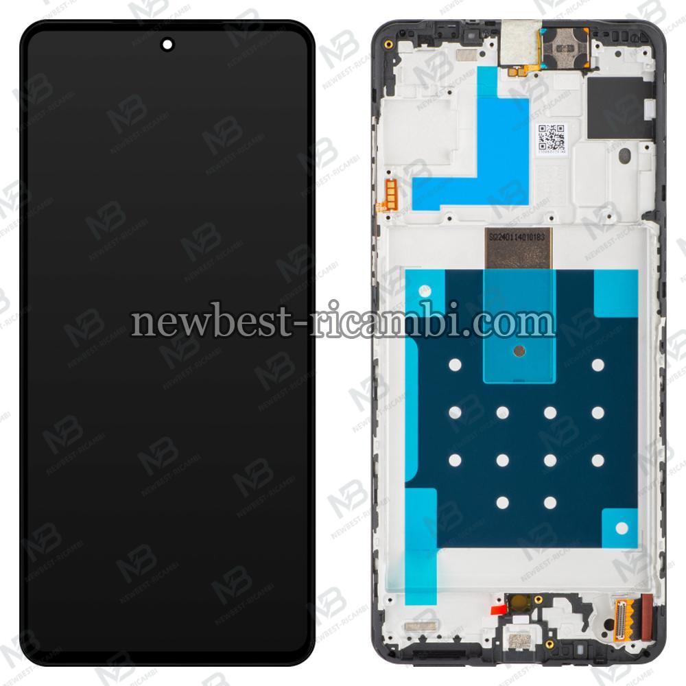 Samsung Galaxy M55 5G M556 Touch + Lcd + Frame Black Service Pack Assembled