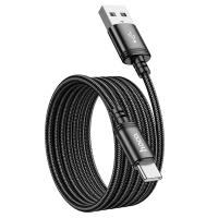 USB-A to USB-C Cable Hoco X89 60W 3A 2m Black In Blister