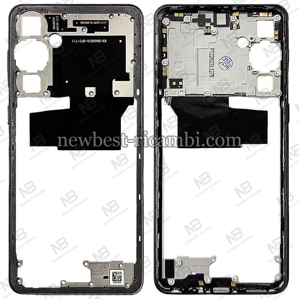 Samsung Galaxy M55 5G M556 Frame B + Side Key Black