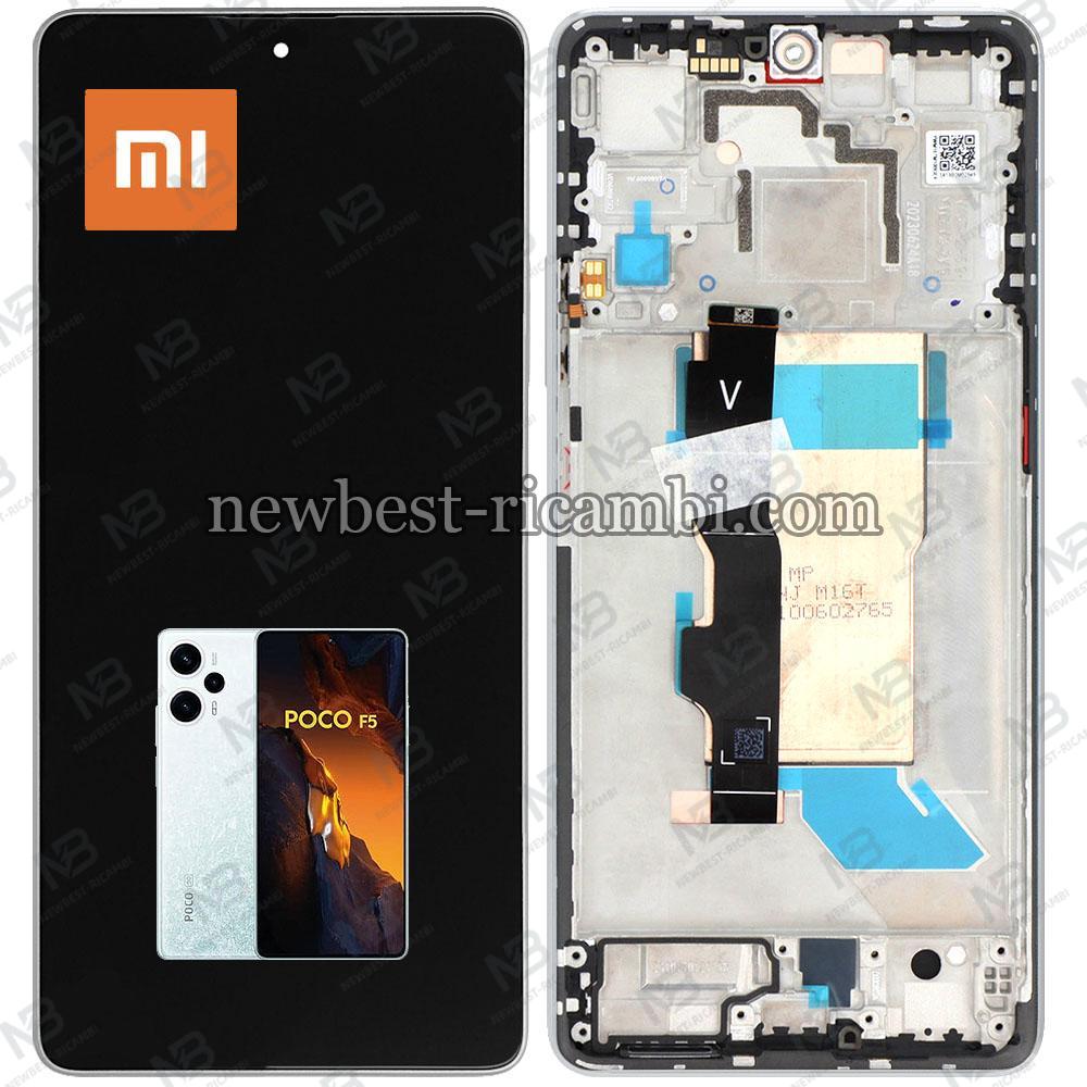 Xiaomi Poco F5 5G / Redmi Note 12 Turbo Touch + Lcd + Frame White Service Pack