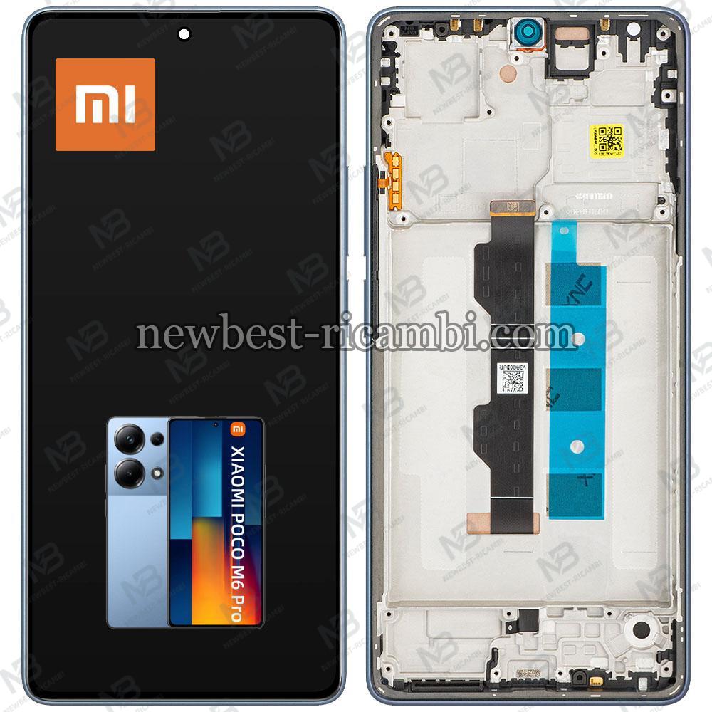 Xiaomi Poco M6 Pro 4G / Redmi Note 13 Pro 4G Touch + Lcd + Frame Blue Service Pack
