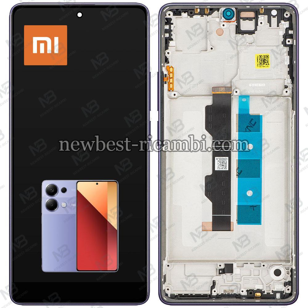 Xiaomi Poco M6 Pro 4G / Redmi Note 13 Pro 4G Touch + Lcd + Frame Purple Service Pack