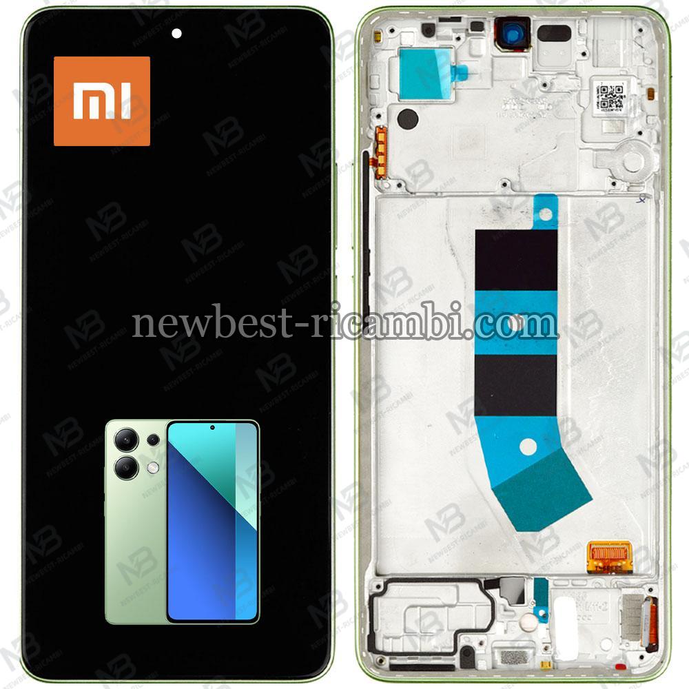 Xiaomi Redmi Note 13 4G Touch + Lcd + Frame Green Service Pack