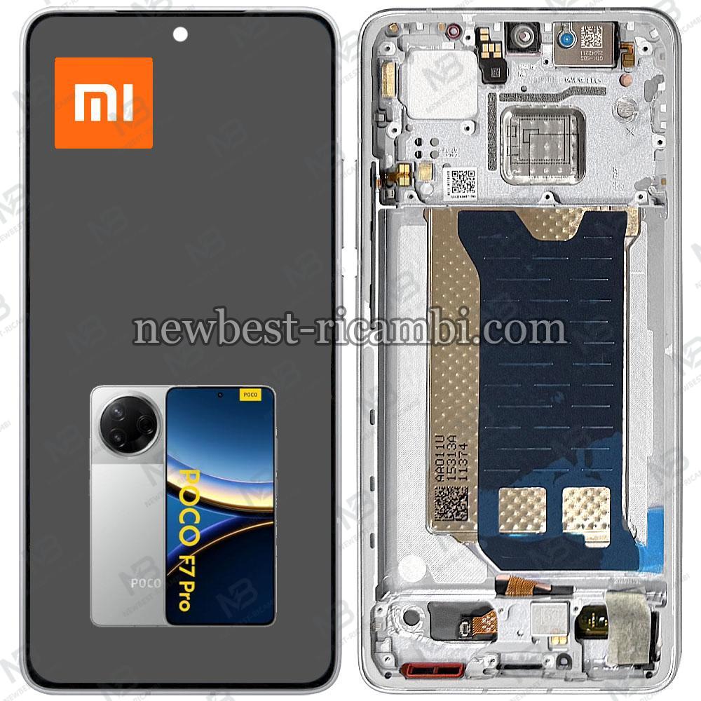 Xiaomi Poco F7 Pro 5G (24117RK2CG) Touch + Lcd + Frame Silver Service Pack