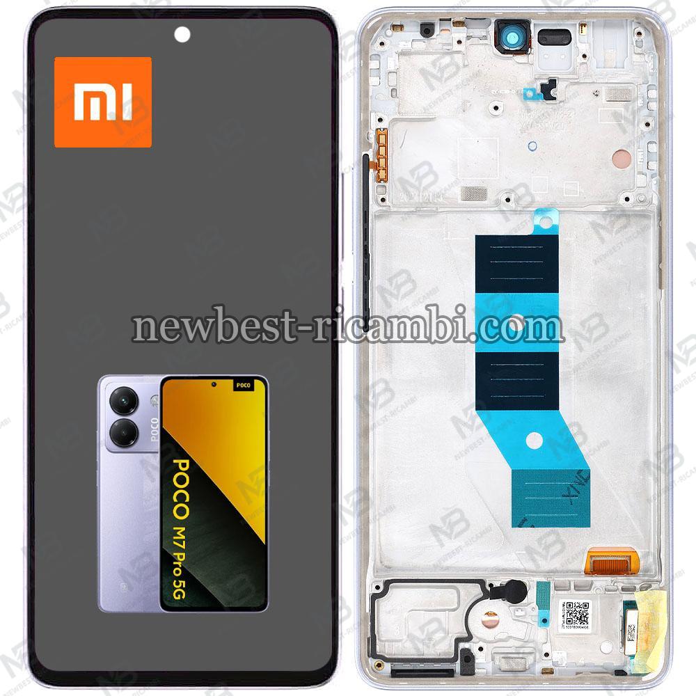 Xiaomi Poco M7 Pro 5G Touch + Lcd + Frame Purple Service Pack