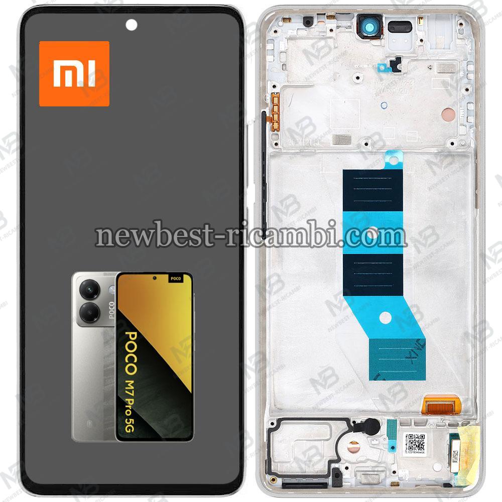 Xiaomi Poco M7 Pro 5G Touch + Lcd + Frame Silver Service Pack