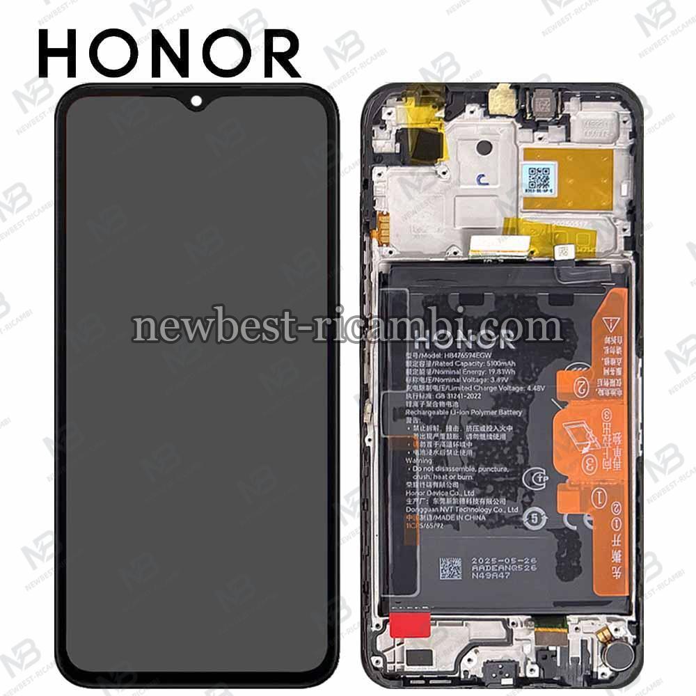 Honor X6B / X6B Plus Touch + Lcd + Frame + Battery Black Service Pack