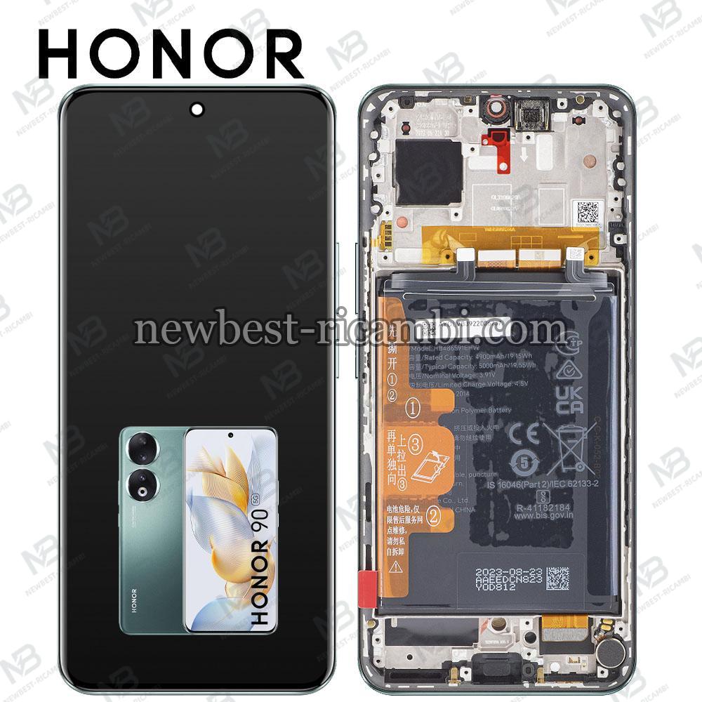 Honor 90 5G (REA-NX9 / REA-AN00) Touch + Lcd + Frame + Battery Green Service Pack