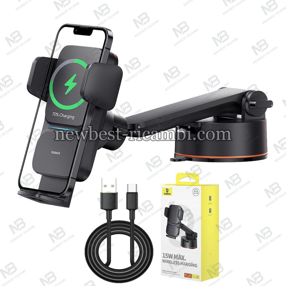 Wireless Car Charger Baseus Wisdom Dash 15W 1.67A Black C40344901113-Z1 in Blister