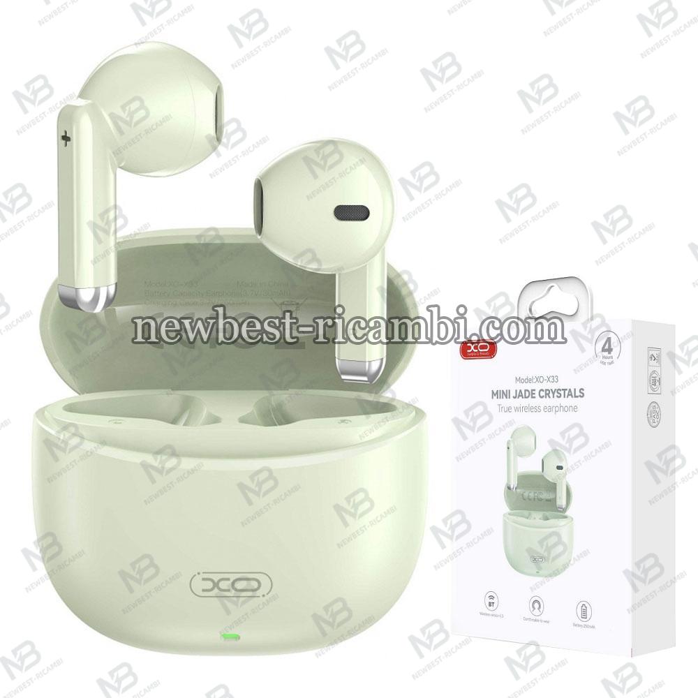 XO DESIGN X33 Wireless Earbuds Green in Blister