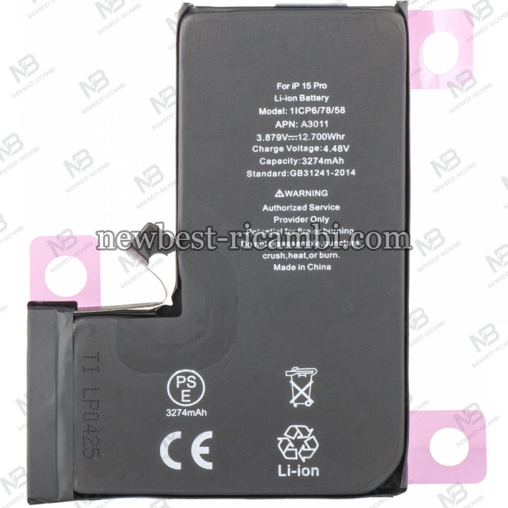 Battery for Apple iPhone 15 Pro 3274mAh Diagnostic