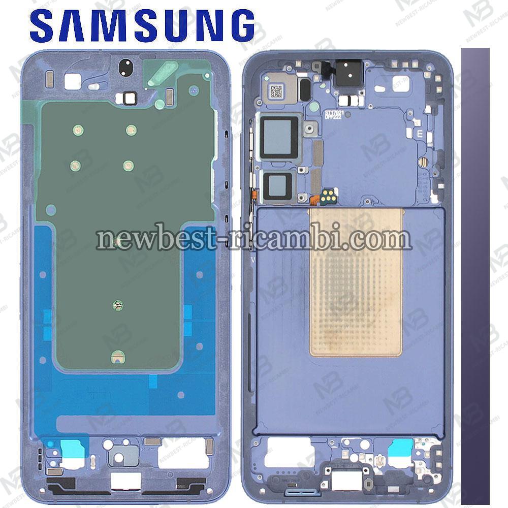 Samsung Galaxy S24+ S926 Middle Frame + Side Key Violet Service Pack