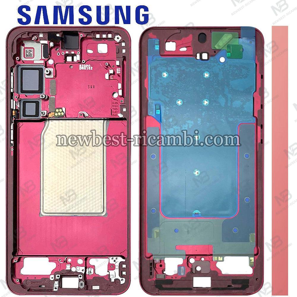 Samsung Galaxy S25+ S936 Middle Frame + Side Key Red Service Pack