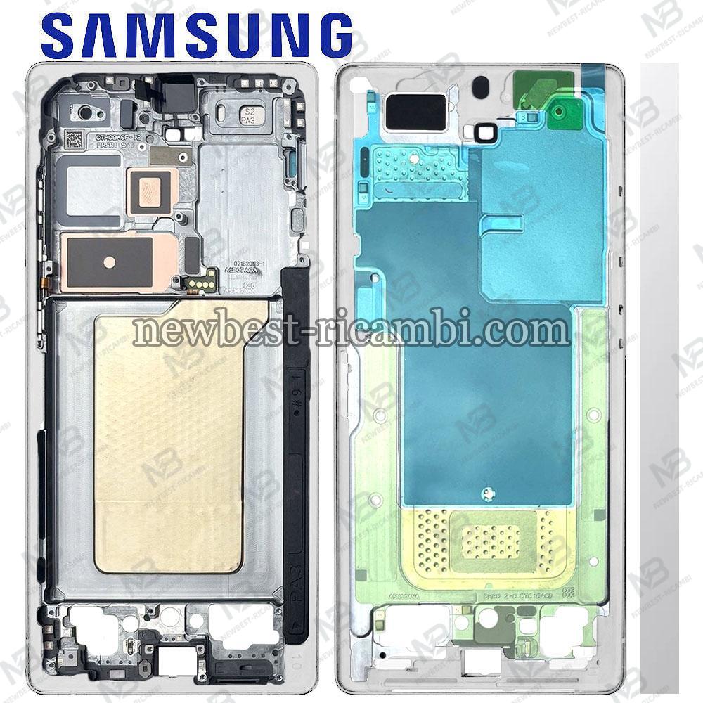 Samsung Galaxy S25 Ultra S938 Middle Frame + Side Key White Service Pack