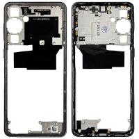 Samsung Galaxy M55 5G M556 Frame B + Side Key Black