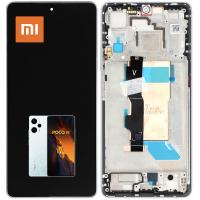 Xiaomi Poco F5 5G / Redmi Note 12 Turbo Touch + Lcd + Frame White Service Pack