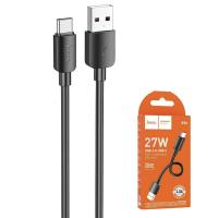 Cable USB A to USB C Hoco PD 2,4A 27W 0.25m X96 Black in Blister