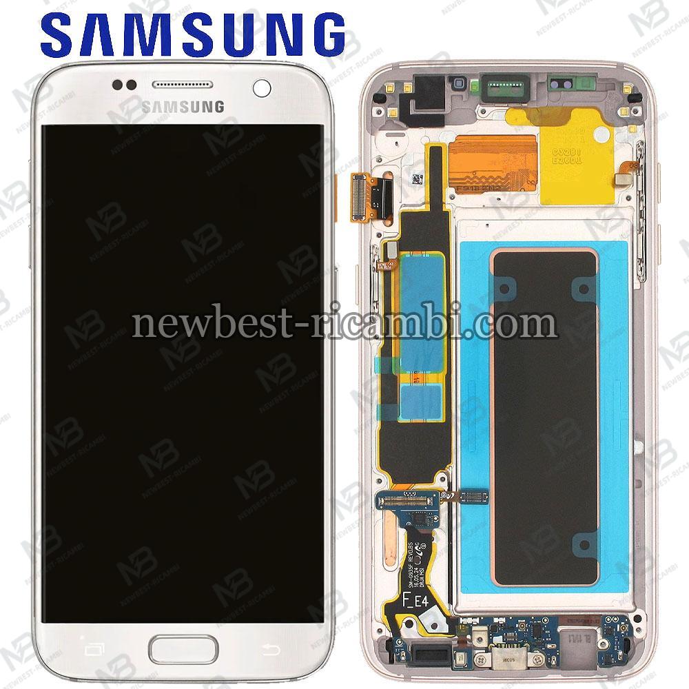 Samsung Galaxy S7 Edge G935f Touch + Lcd + Frame White Service Pack