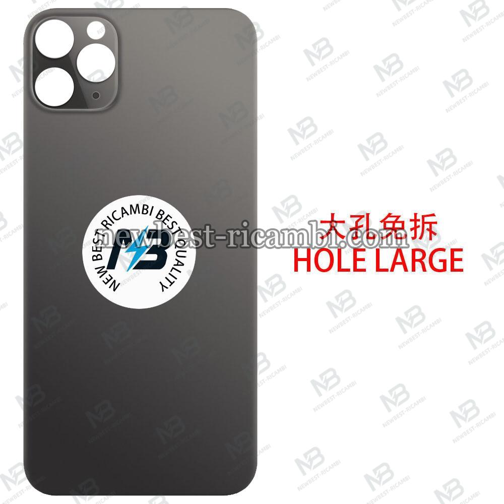 iPhone 11 Pro Max Back Cover Glass Camera Hole Large Black