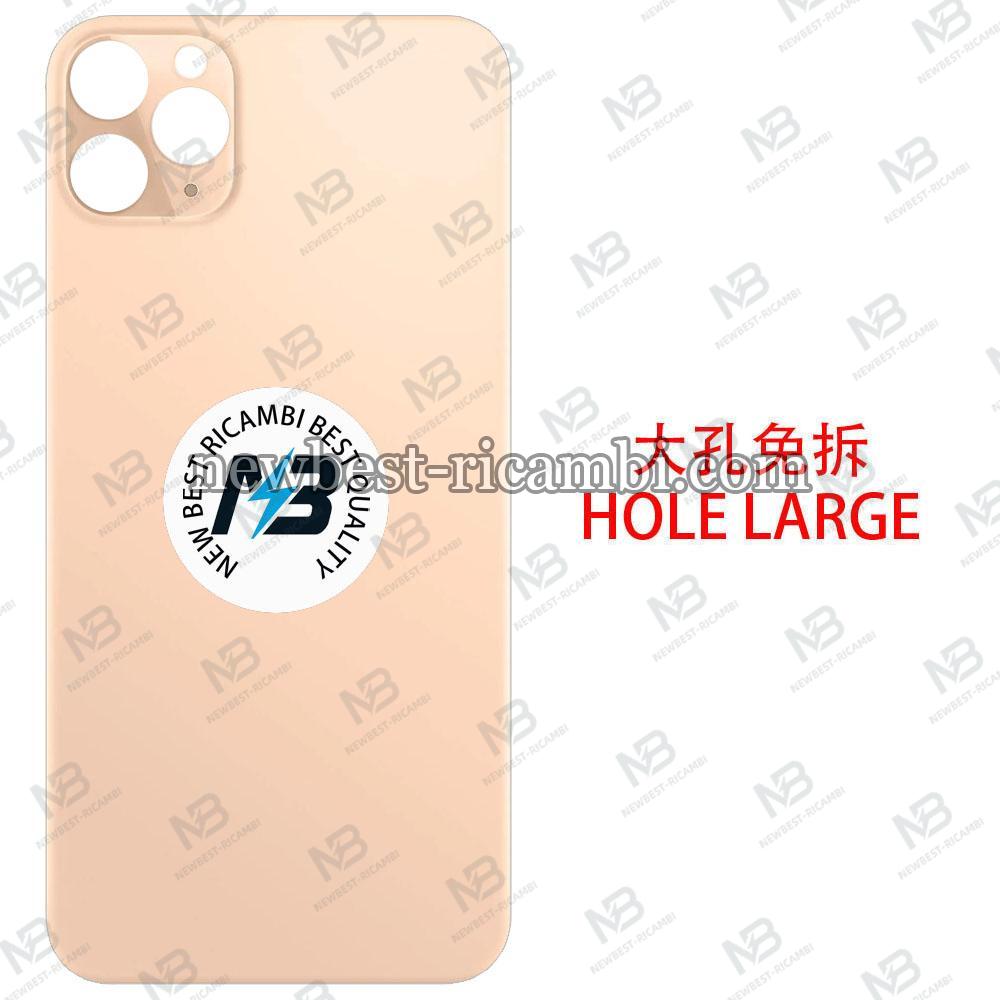 iPhone 11 Pro Max Back Cover Glass Camera Hole Large Gold