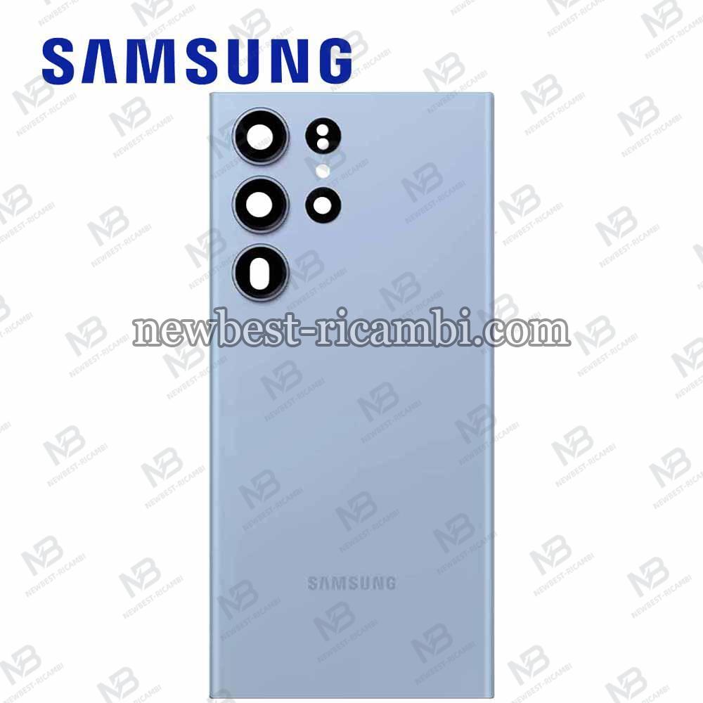 Samsung Galaxy S23 Ultra S918 Back Cover+Camera Glass Sky Blue Service Pack